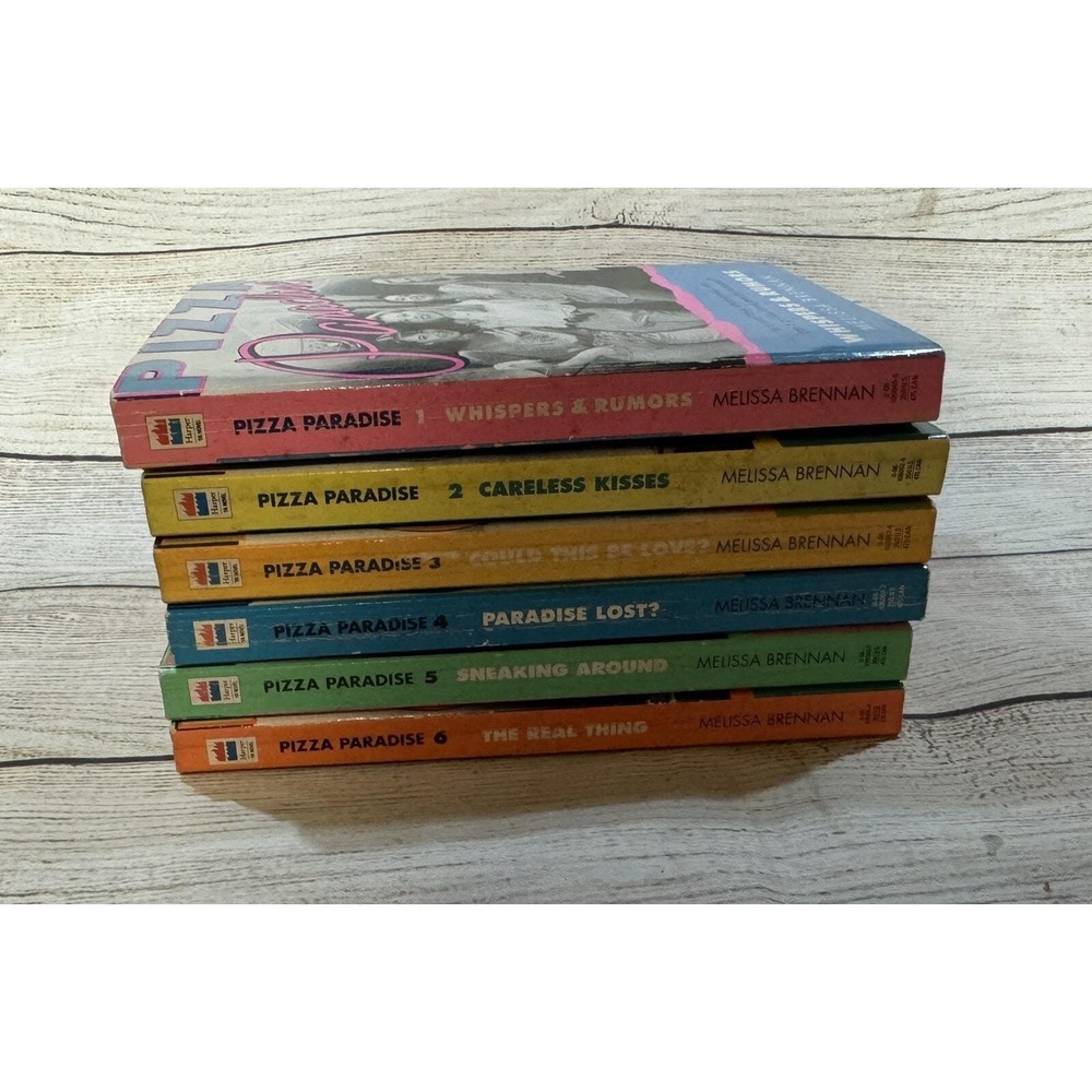 Vintage Lot of 6 Pizza Paradise PB Books Melissa Brennan First Printing Some HTF